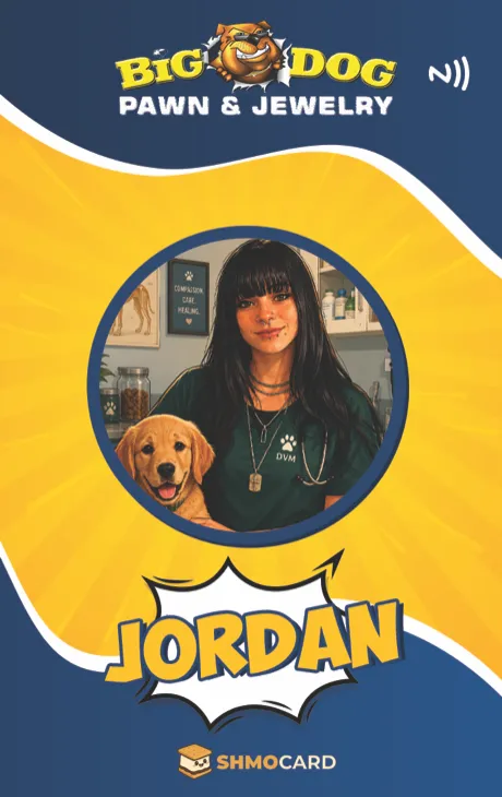 Big Dog Pawn badge for Jordan