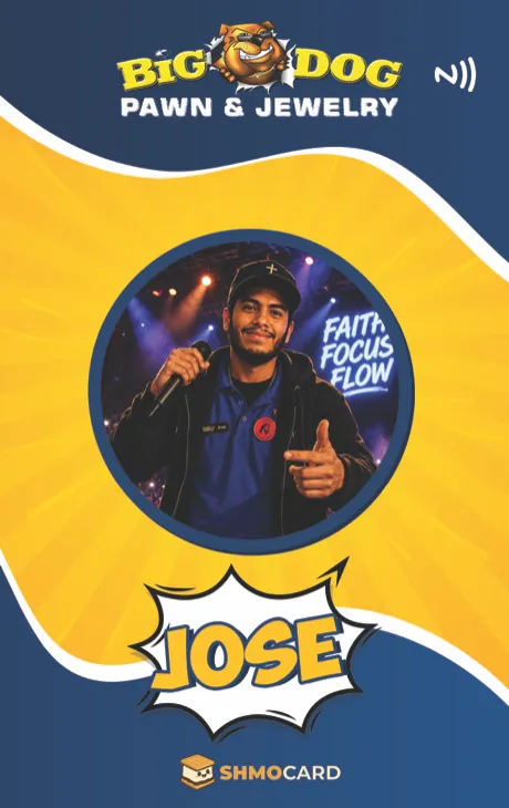 Big Dog Pawn badge for Jose