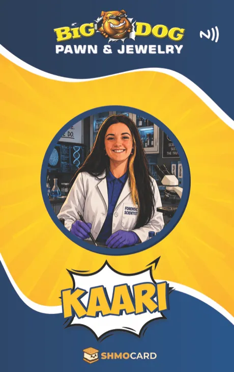 Big Dog Pawn badge for Kaari